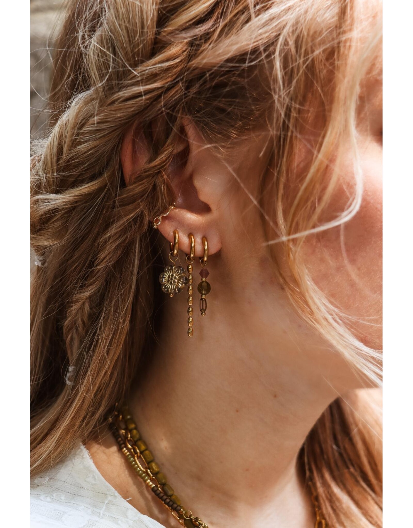 Oorring enkel bloom