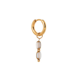 Oorring grey glow 1 stuk