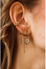 Oorring enkel grey glow