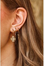 Oorring grey glow 1 stuk