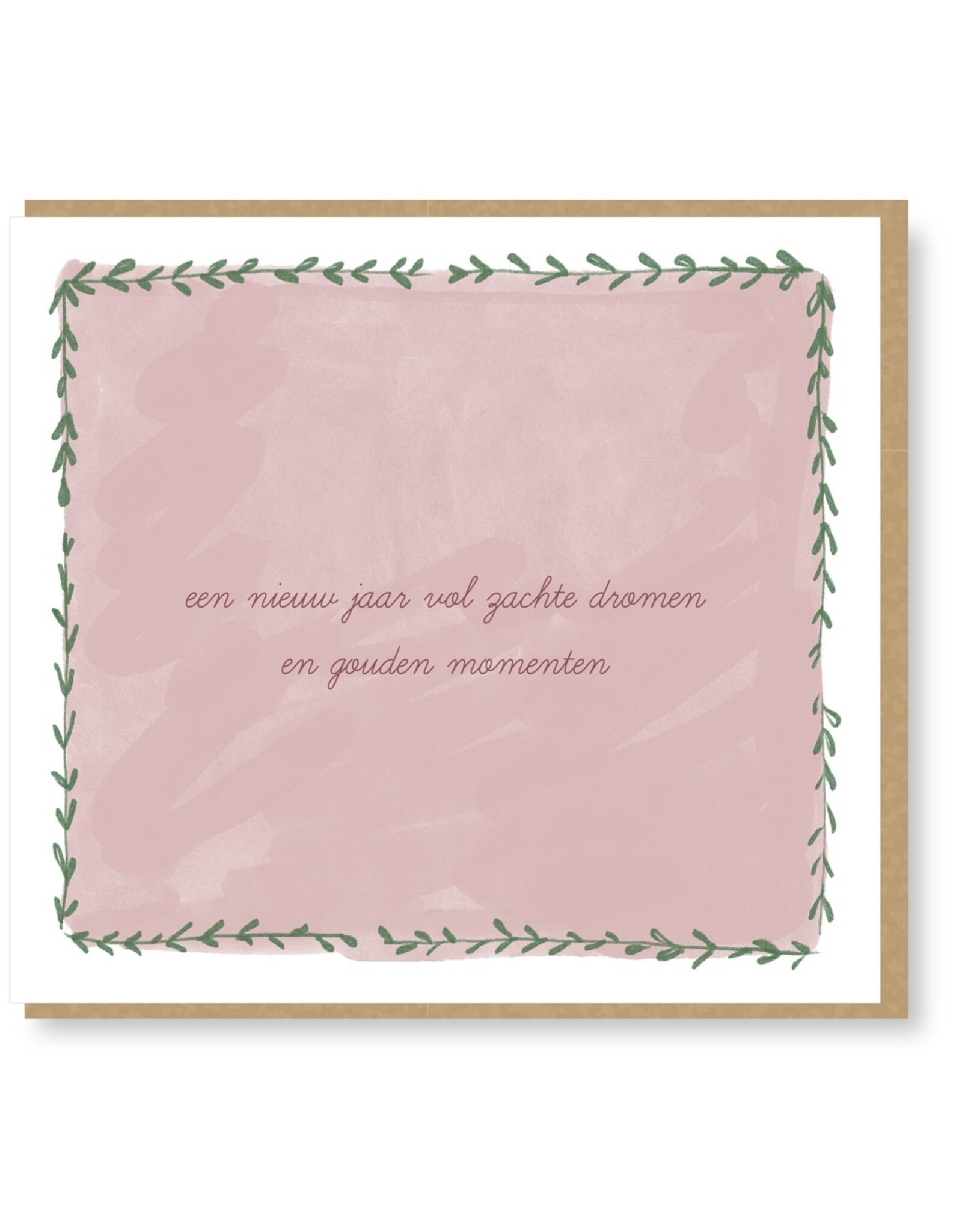 Wenskaart Een nieuw jaar vol zachte dromen