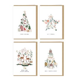 Box Kerst/Nieuwjaarskaarten KM rechthoek vol