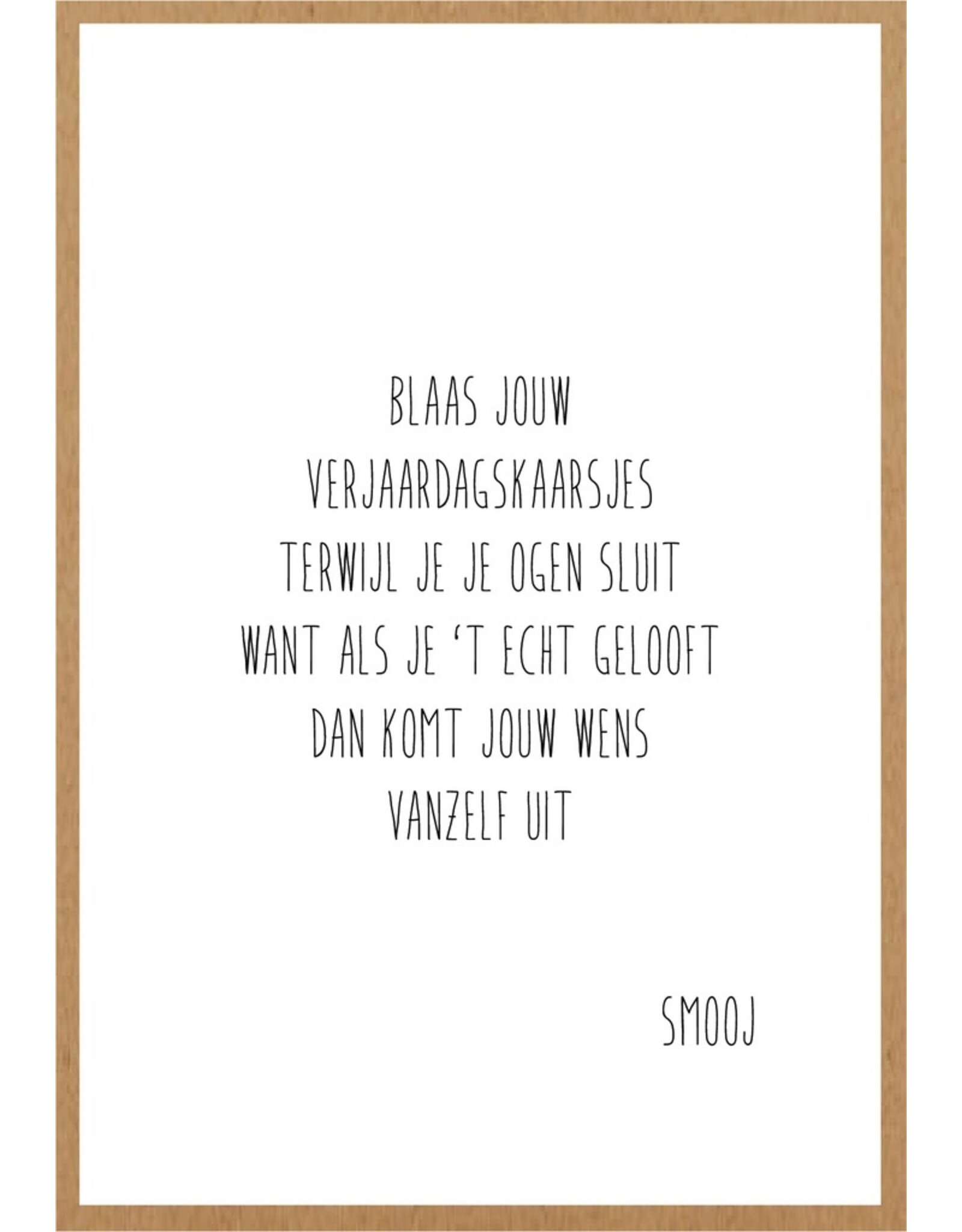 Wenskaart Verjaardagskaarsjes