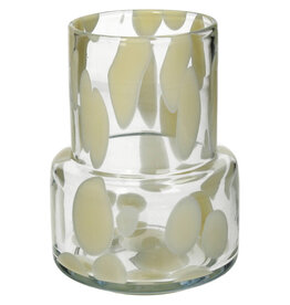 Vaas glas/beige S