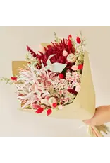 Droogboeket mix + zijdebloemen