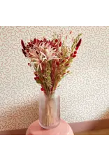 Droogboeket mix + zijdebloemen