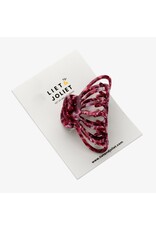 Haarspeld bordeaux raster+