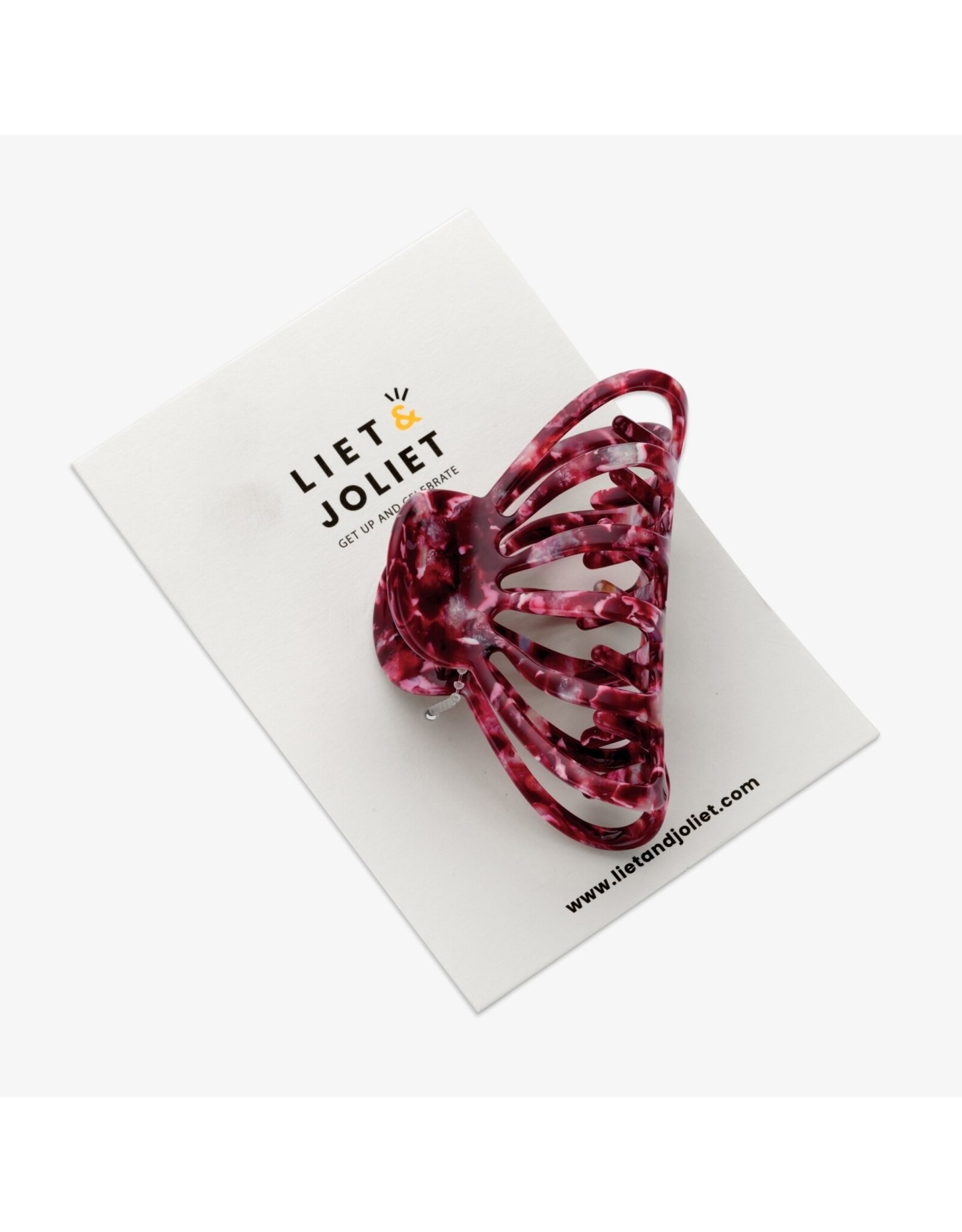 Haarspeld bordeaux raster+