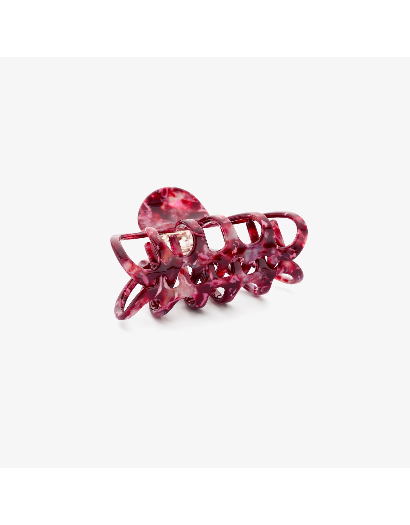 Haarspeld bordeaux raster+