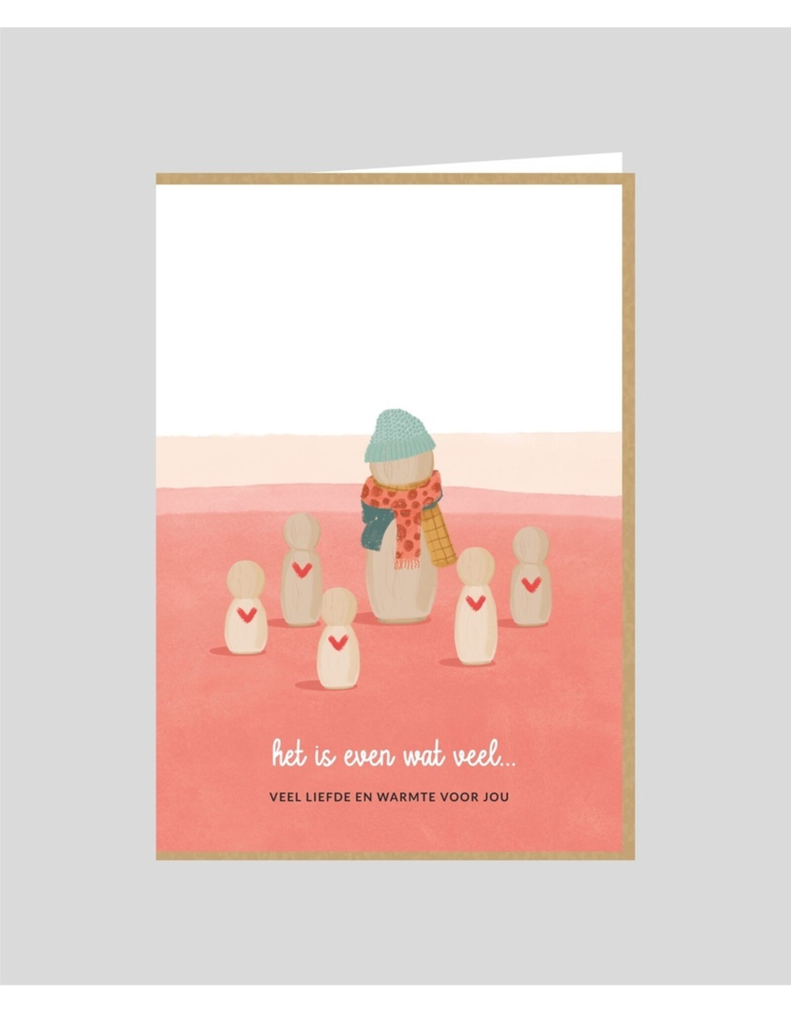 Wenskaart Het is even wat veel