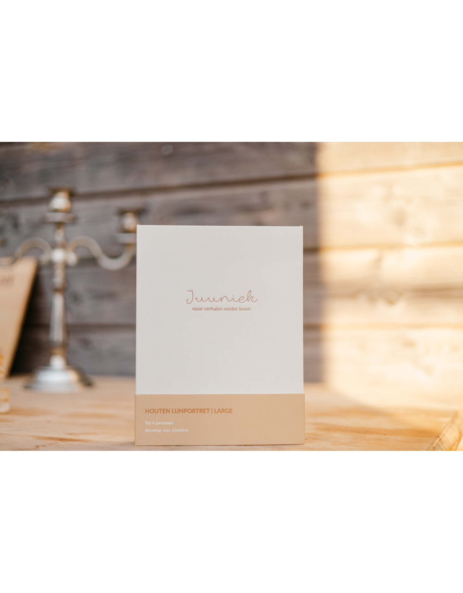 Houten lijnportret L