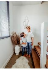 Houten lijnportret L