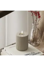 Led kaars streep sand 10cm