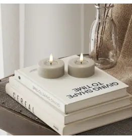 Set 2 Led theelichten jumbo sand