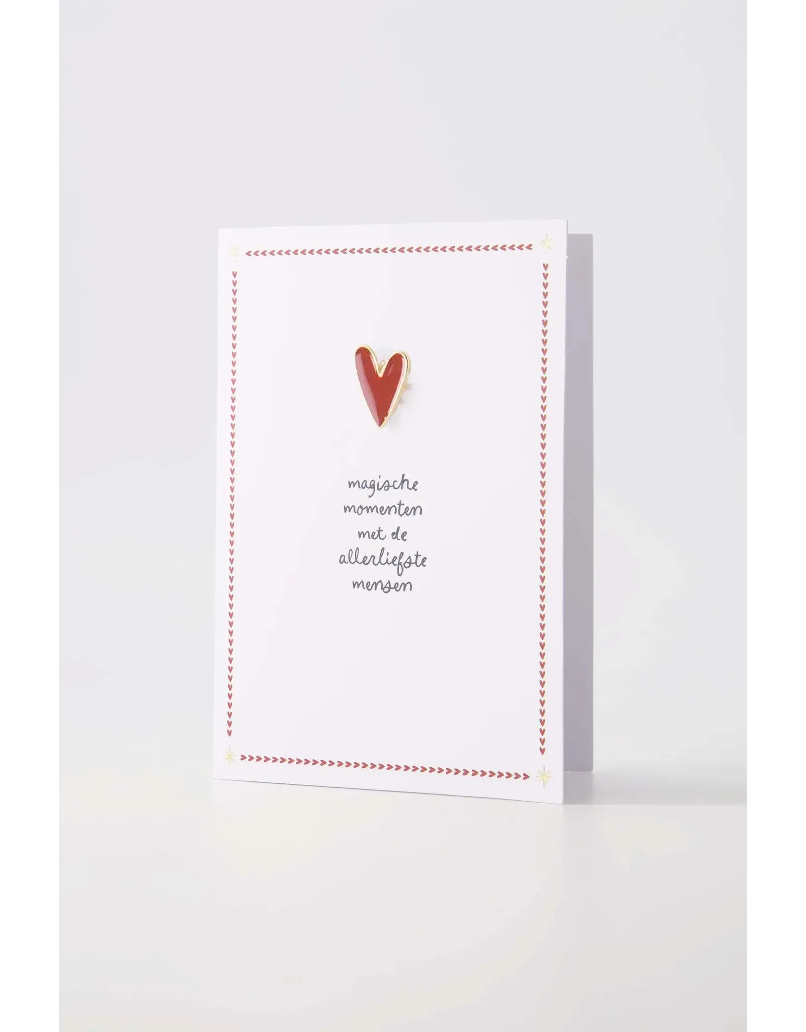Wenskaart broche Magische momenten