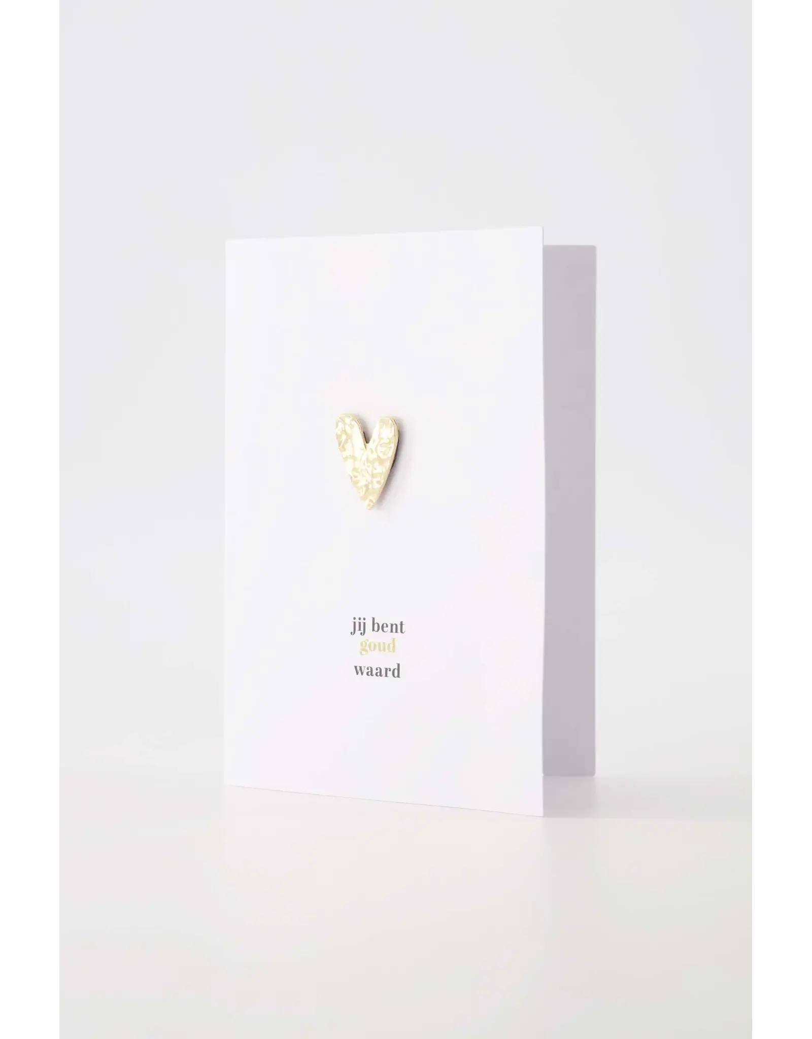 Wenskaart magneet Jij bent goud waard