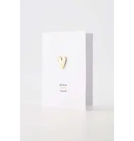 Wenskaart magneet Jij bent goud waard