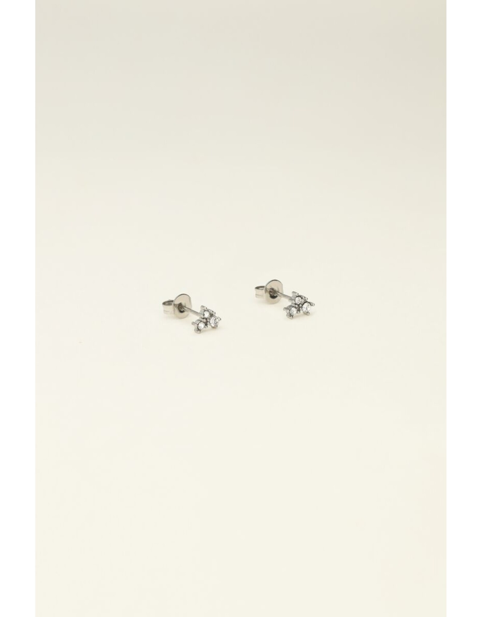 Studs steentjes zilver