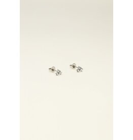 Studs steentjes zilver