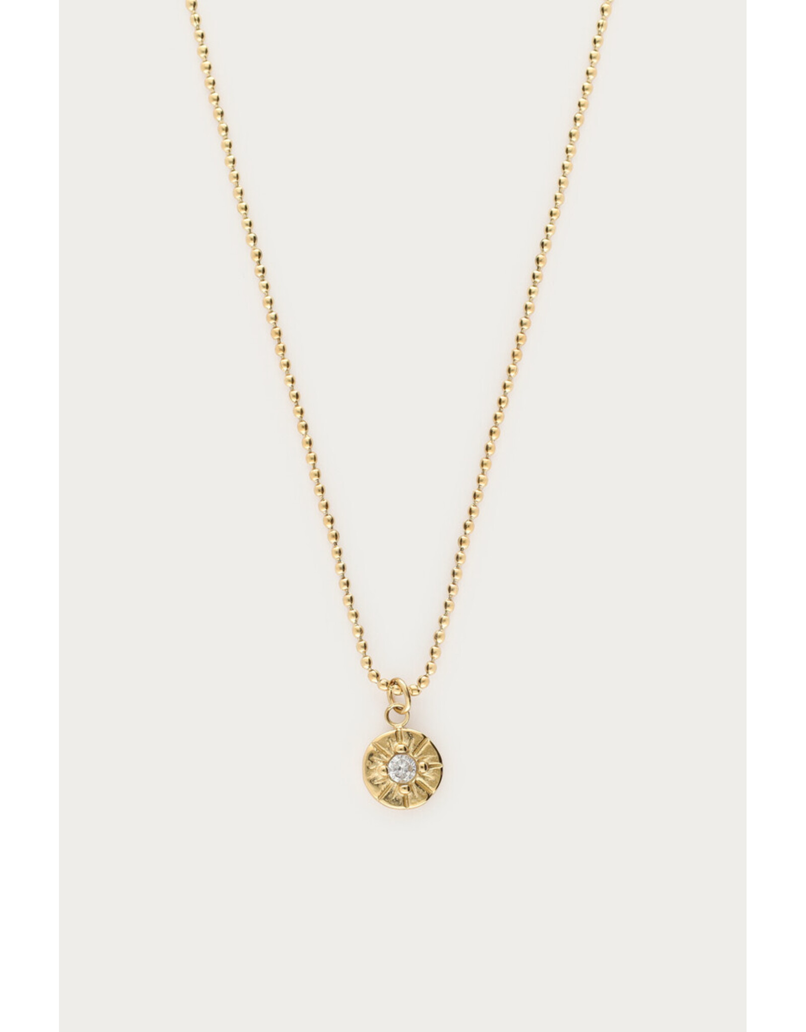 Ketting cirkel strass