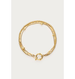 Armband driedubbel strass