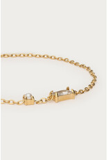 Armband strass + pareltje