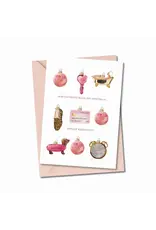 Wenskaart Min favoriete baln zin kerstbaln