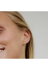 Studs kristal steentje zilver