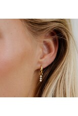 Oorringen trio kristal