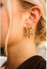 Oorringen braided chain