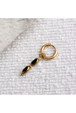 Oorring enkel noir glow