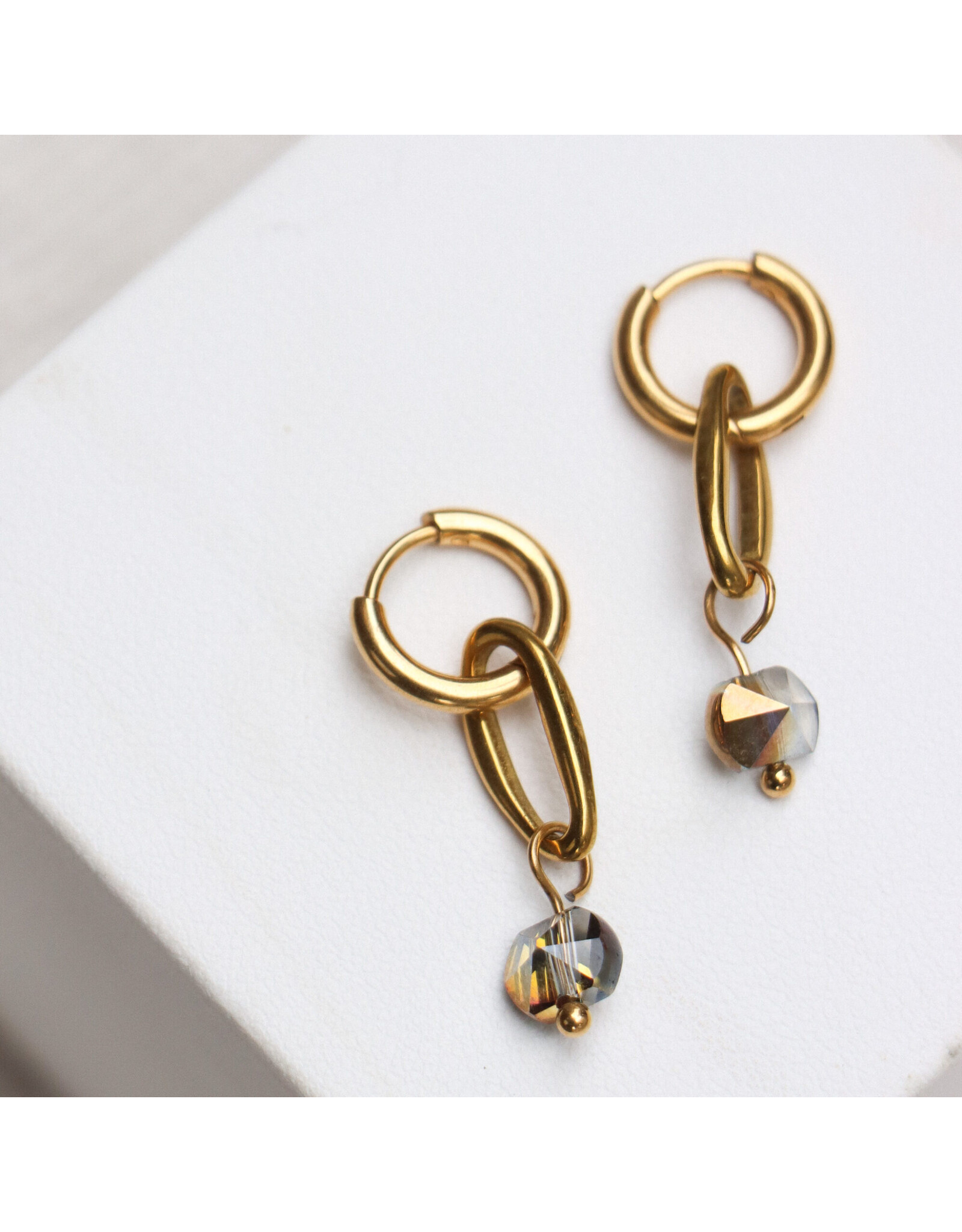 Oorring diamond 1 stuk
