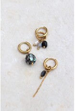 Oorring gemstones 1 stuk
