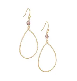 Oorringen pegel aubergine