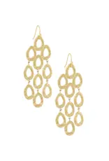 Lange oorbellen organisch