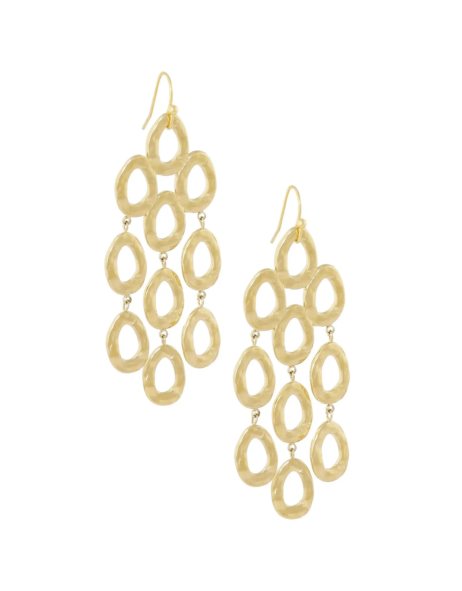 Lange oorbellen organisch