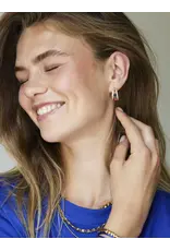 Brede strass oorringen