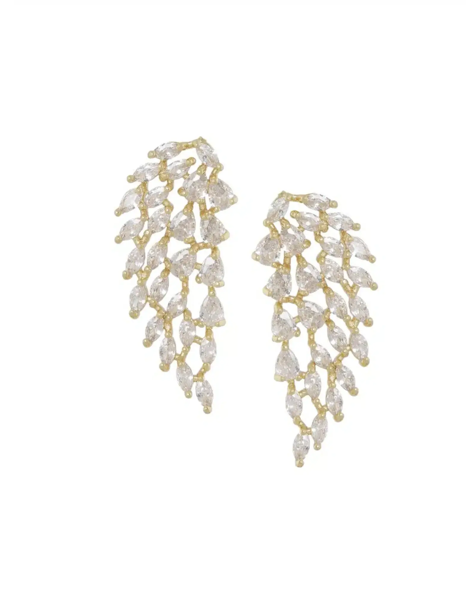 Oorstekers blad strass