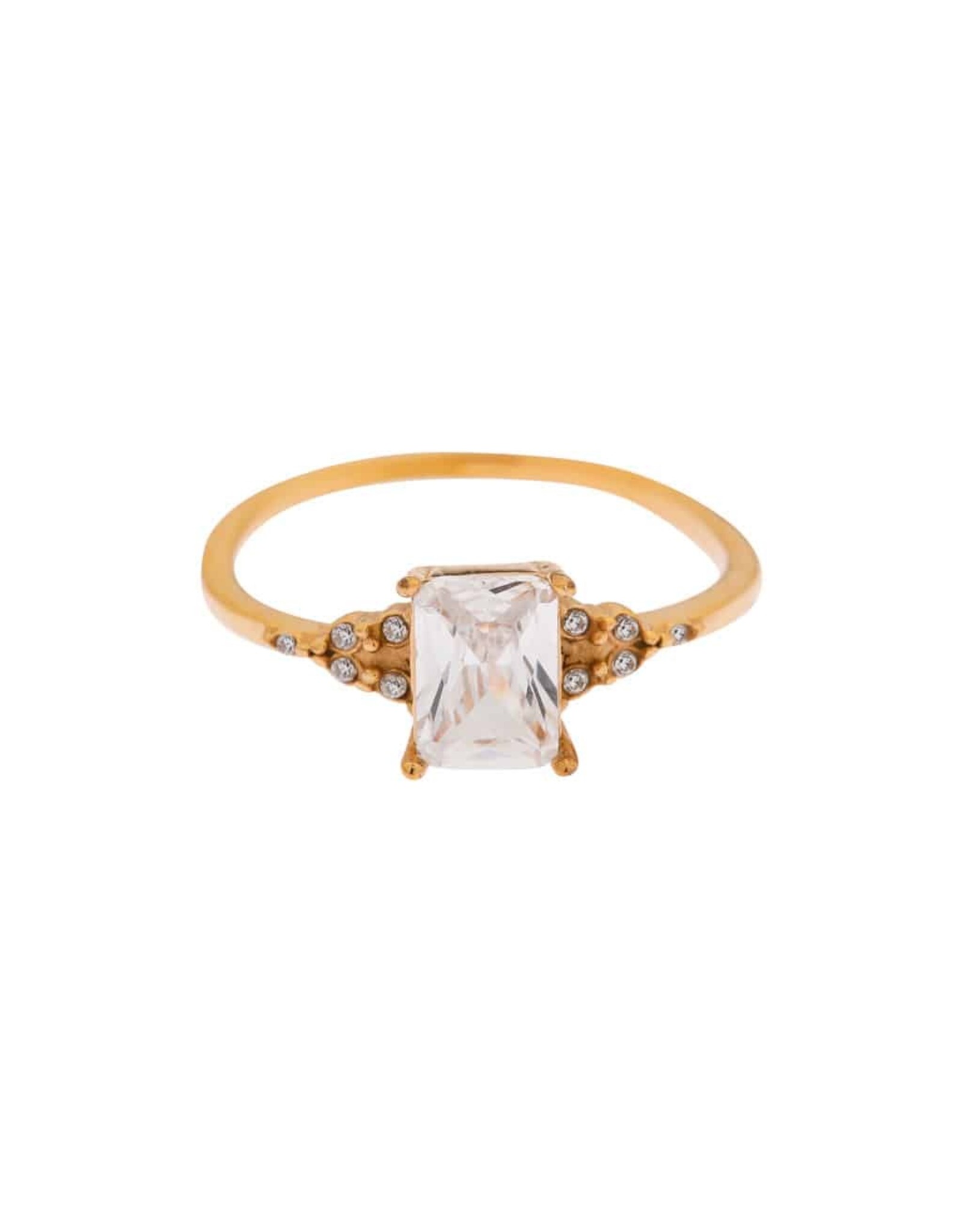 Ring square diamond