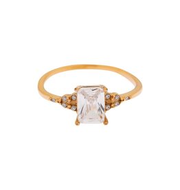 Ring square diamond