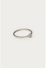 Ring steentje zilver