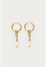 Oorbellen strass parel