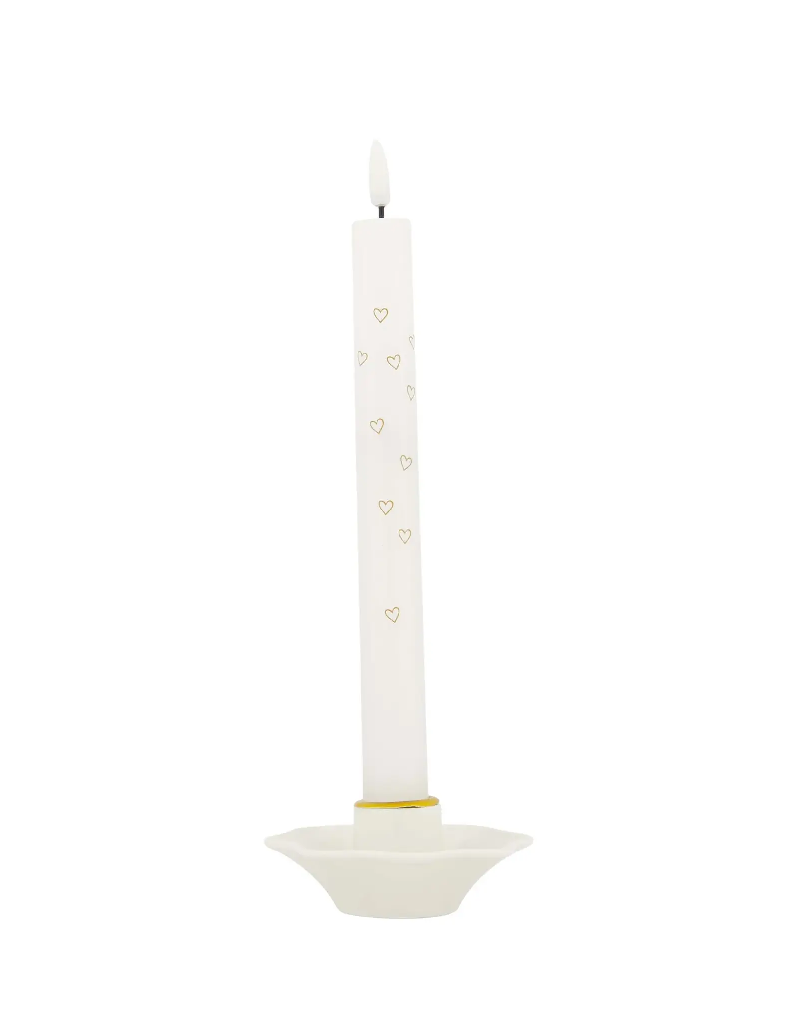 Kandelaar schulp wit