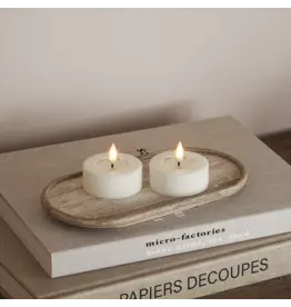 Set 2 Led theelichten jumbo white