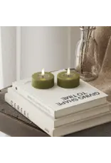 Set 2 Led theelichten jumbo olive