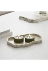 Set 2 Led theelichten jumbo olive