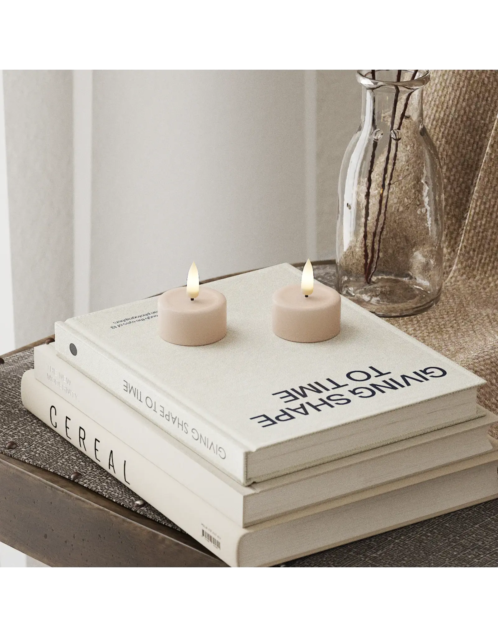 Set 2 Led theelichtjes roze