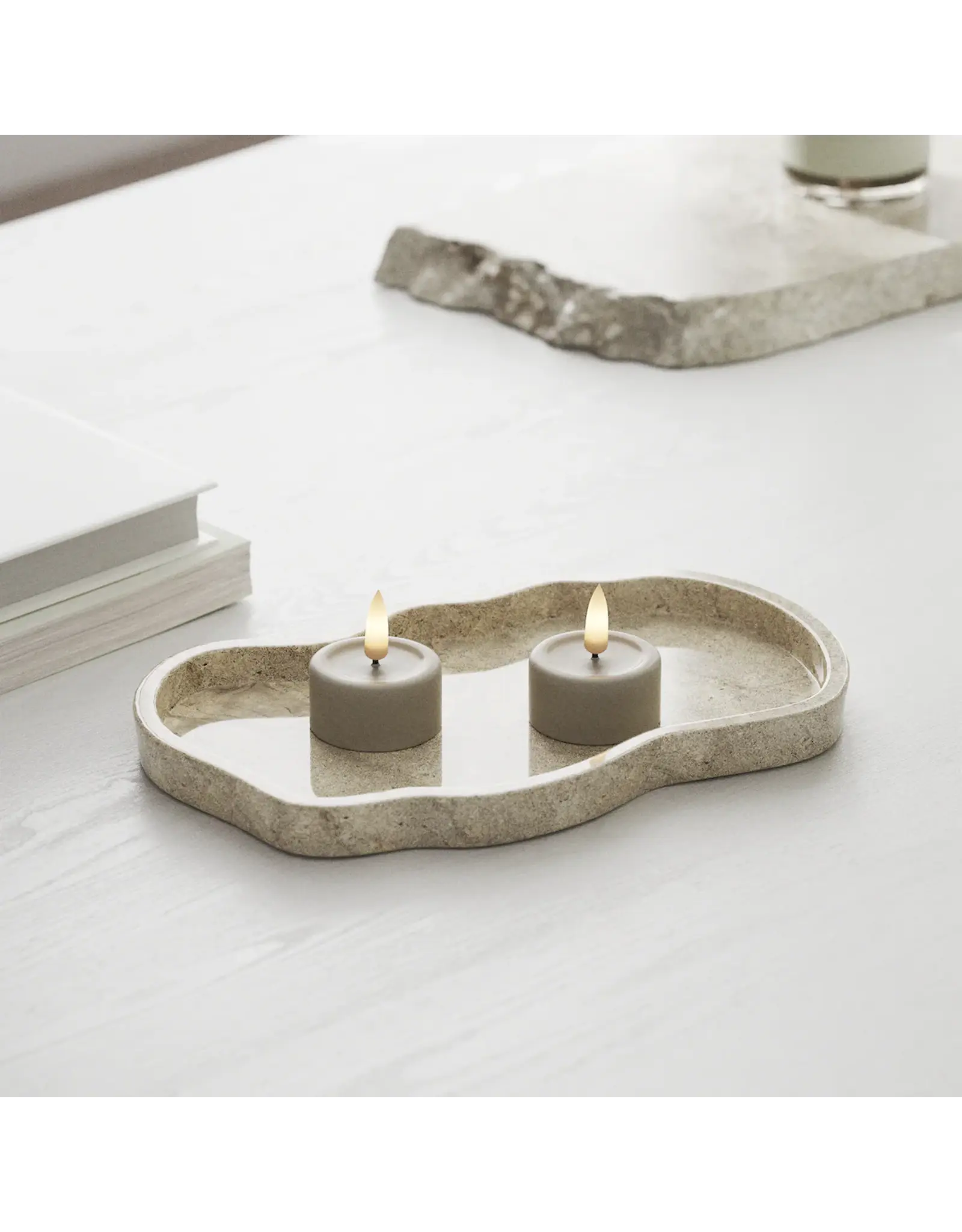 Set 2 Led theelichtjes sand