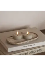 Set 2 Led theelichten jumbo sand