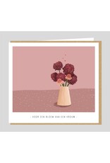 Wenskaart Voor een bloem van een vrouw